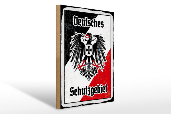 Holzschild - Adler Schutzgebiet