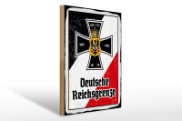 Holzschild - EK D. Reichsgrenze