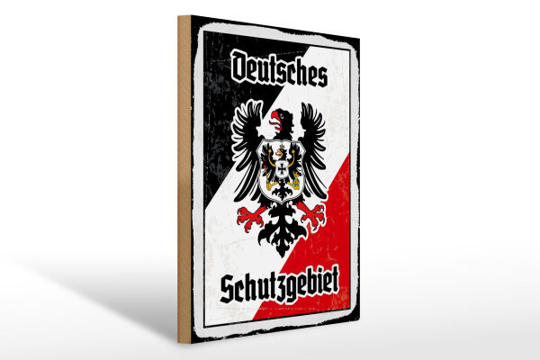 Holzschild - Adler Schutzgebiet