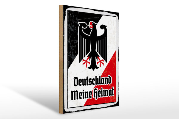 Holzschild - Adler Heimat