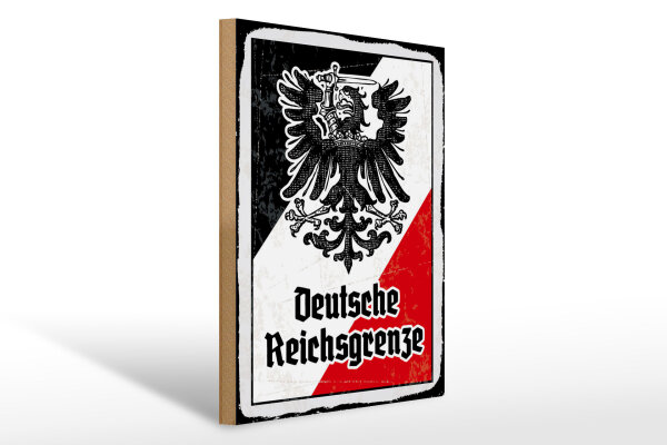 Holzschild - Adler D. Reichsgrenze