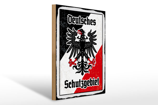Holzschild - Adler Schutzgebiet