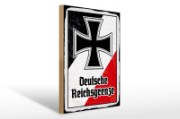 Holzschild - EK D. Reichsgrenze