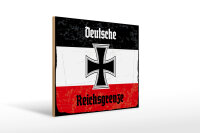Holzschild - EK D. Reichsgrenze