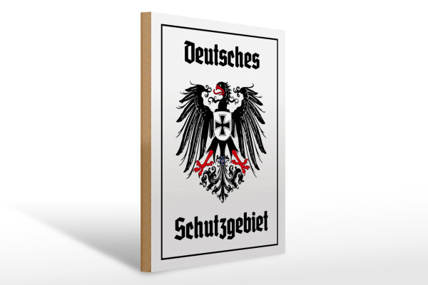 Holzschild - Adler Schutzgebiet