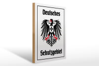 Holzschild - Adler Schutzgebiet