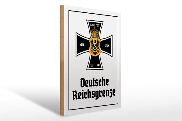 Holzschild - EK D. Reichsgrenze