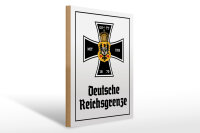 Holzschild - EK D. Reichsgrenze
