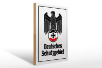 Holzschild - Adler D Schutzgebiet