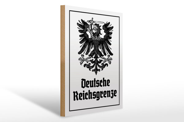 Holzschild - Adler D. Reichsgrenze
