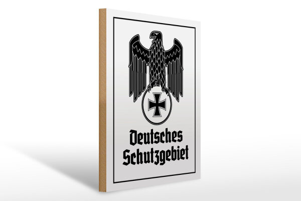 Holzschild - Adler D Schutzgebiet