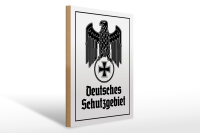 Holzschild - Adler D Schutzgebiet