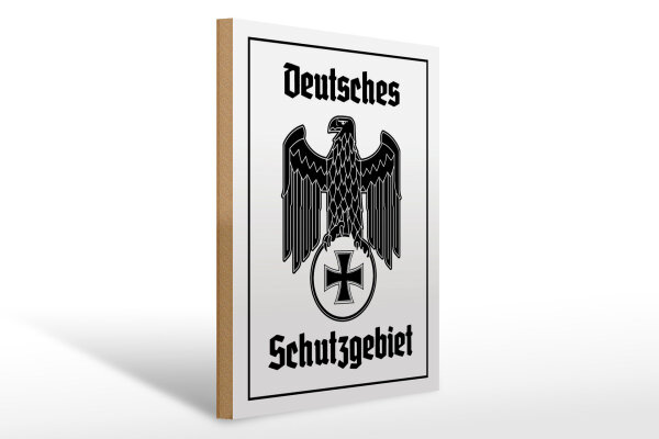 Holzschild - Adler Schutzgebiet
