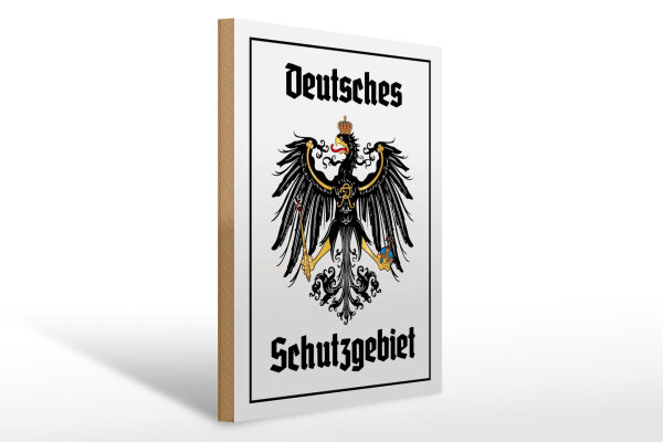 Holzschild - Adler Schutzgebiet