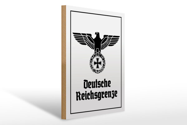 Holzschild - Adler D. Reichsgrenze