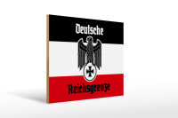 Holzschild - Adler D. Reichsgrenze