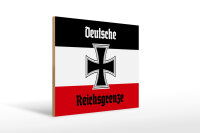 Holzschild - EK D. Reichsgrenze