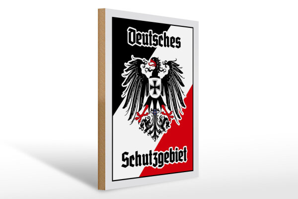 Holzschild - Adler Schutzgebiet