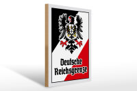 Holzschild - Adler D. Reichsgrenze