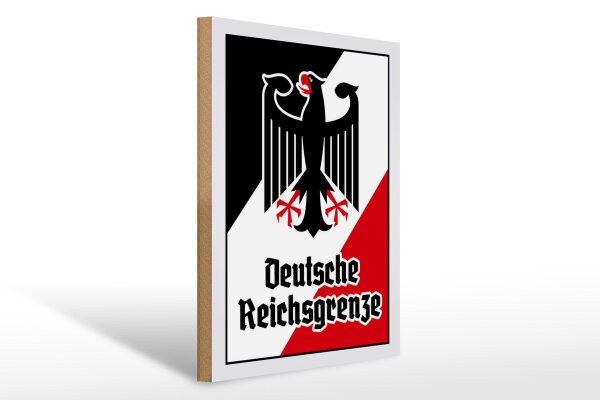 Holzschild - Adler D. Reichsgrenze
