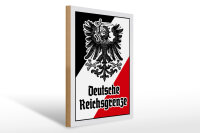 Holzschild - Adler D. Reichsgrenze