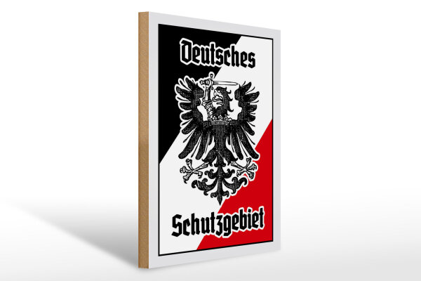Holzschild - Adler Schutzgebiet