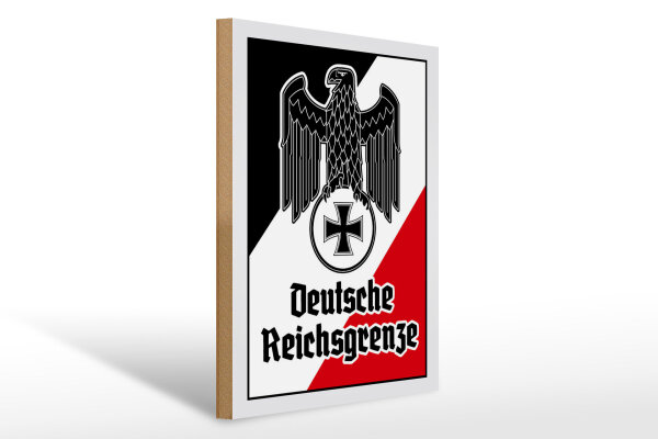 Holzschild - Adler D. Reichsgrenze