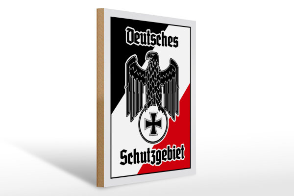 Holzschild - Adler Schutzgebiet
