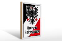 Holzschild - Adler D. Reichsgrenze
