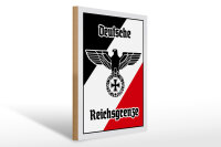 Holzschild - Adler Reichtsgrenze