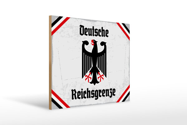Holzschild - Adler D. Reichsgrenze