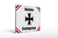 Holzschild - EKD. Reichsgrenze