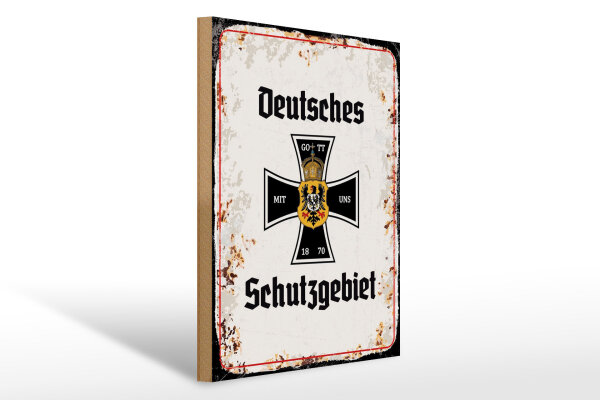 Holzschild - EKD Schutzgebiet