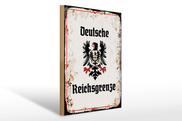 Holzschild - Adler D. Reichsgrenze