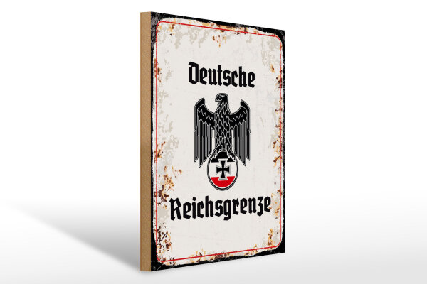 Holzschild - Adler D. Reichsgrenze