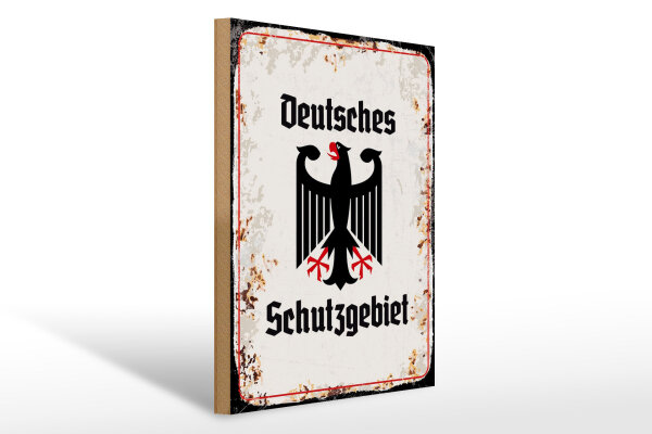 Holzschild - Adler D Schutzgebiet