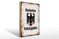 Holzschild - Adler D Schutzgebiet
