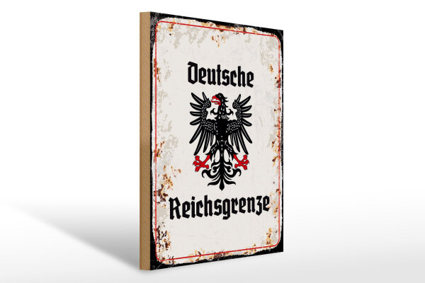 Holzschild - Adler D. Reichsgrenze