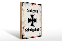 Holzschild - EKD Schutzgebiet