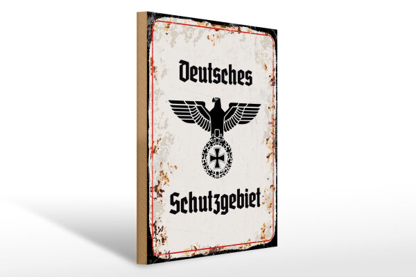 Holzschild - Adler D Schutzgebiet