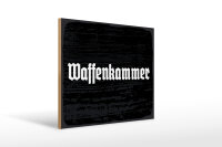 Holzschild - Waffenkammer