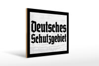 Holzschild - D. Schutzgebiet