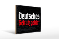 Holzschild - D. Schutzgebiet