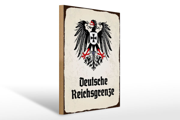 Holzschild - Adler D. Reichsgrenze