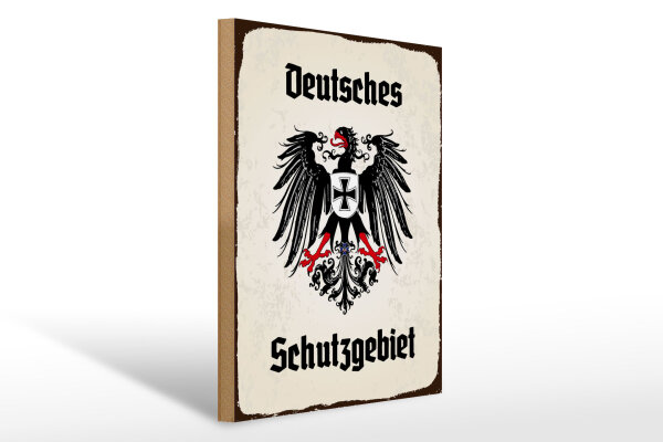 Holzschild - Adler Schutzgebiet