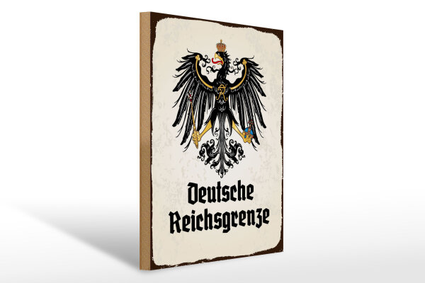 Holzschild - Adler D. Reichsgrenze