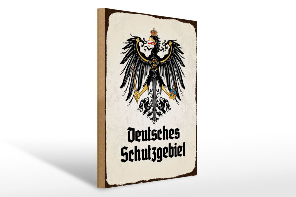 Holzschild - Adler D Schutzgebiet