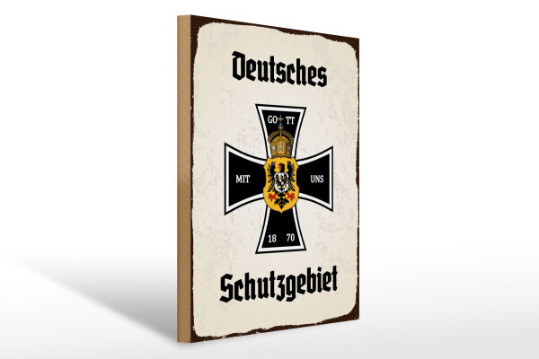 Holzschild - EK Schutzgebiet