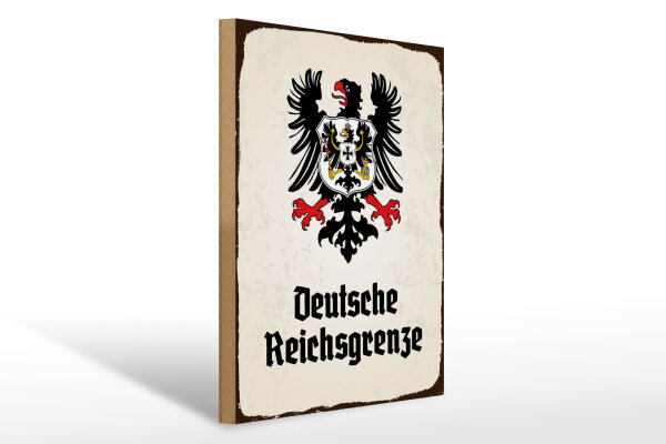 Holzschild - Adler D. Reichsgrenze