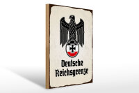 Holzschild - Adler D. Reichsgrenze